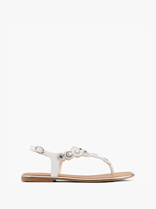 Graceland Toe thong sandal Silver