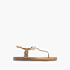 Graceland Toe thong sandal Gold 12939 1